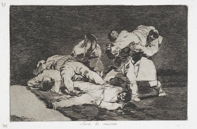 Será lo mismo de la serie Desastres de la Guerra de Francisco de Goya
