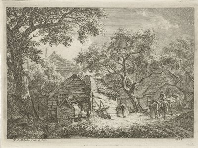 Finca rodeada de arboles Paisajes llenos de árboles (título de la serie) de Franciscus Andreas Milatz