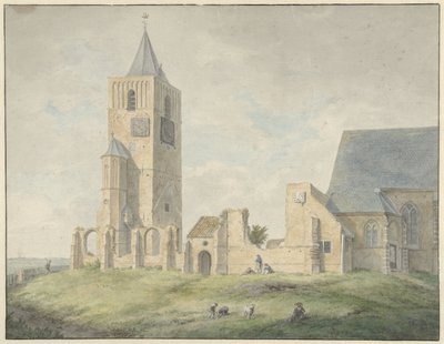 Ruinas de la iglesia de Warmond de Franciscus Andreas Milatz