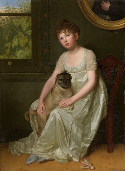 Retrato de Sylvie de la Rue (óleo sobre lienzo) de Franciscus Joseph Octave van der Donckt