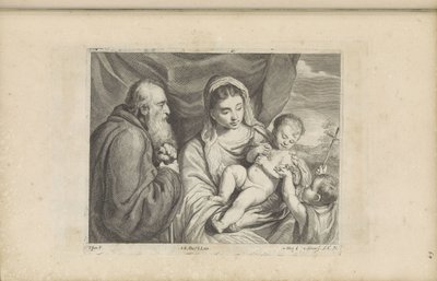 María con el Niño Jesús y el joven Juan Bautista de Franciscus van der Steen