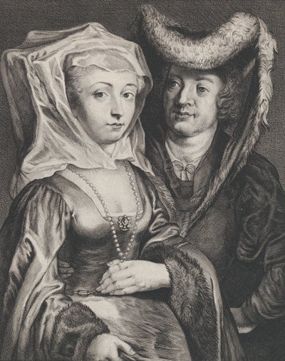 San Pepin I y su hija, Santa Begga de Franciscus van der Steen