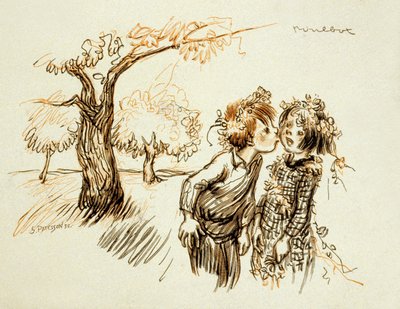 Ilustración de "Poil de Carotte" (Cabeza de zanahoria) de Jules Renard (1894) de Francisque Poulbot
