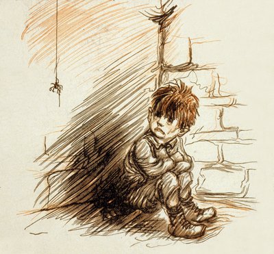 Ilustración de "Poil de Carotte" (Cabeza de zanahoria) de Jules Renard (1894) de Francisque Poulbot