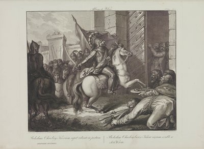 Entrada de Boleslao el Valiente en Kiev por Smuglewicz, Franciszek (1745-1807). Litografía, finales del siglo XVIII. Colección particular de Franciszek Smuglewicz
