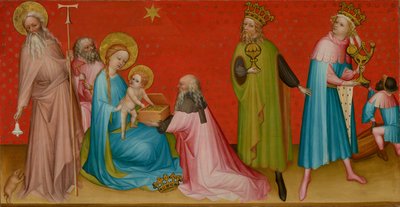 La Adoración de los Reyes Magos con San Antonio Abad de Franco Flemish Master
