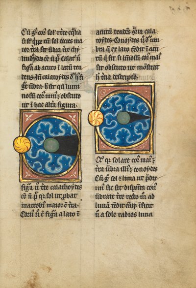 Dos diagramas con el sol y la luna de Franco Flemish School
