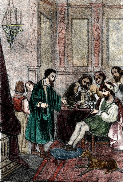 El escultor Benvenuto Cellini en la corte del rey de Francia Francisco I de Franco Mistrali