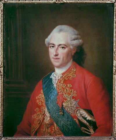 Rey Luis XV ... (pintura sobre lienzo) de Francois-Hubert Drouais