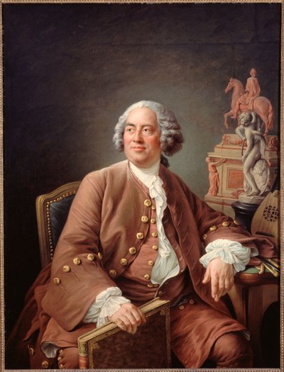 Retrato del escultor Edme Bouchardon (1698-1762), c. 1758 (óleo sobre lienzo) de Francois Hubert Drouais