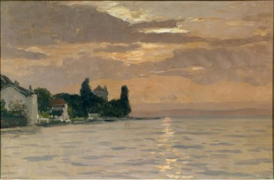 See und Jura vom Savoyer Ufer von Francois-Louis-David Bocion