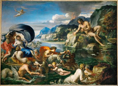 Acis et Galatee se derobant au regard de Polypheme Acis y Galatea escondiéndose ante Polifemo ... de Francois (1590 1650) (after) Perrier