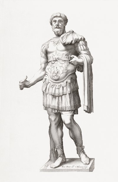 Emperador romano Marco Aurelio. Retrato. de Francois Perrier