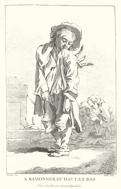 Deshollinador (grabado) de Francois (after) Boucher