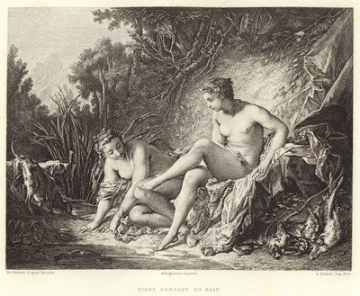 Diana saliendo del baño de Francois (after) Boucher