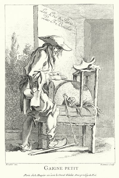 Afilador de Francois (after) Boucher