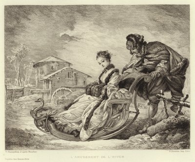 La Diversión del Invierno de Francois (after) Boucher