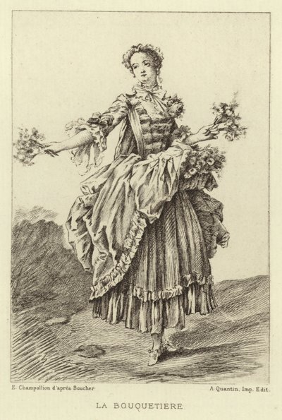 La Vendedora de Flores de Francois (after) Boucher