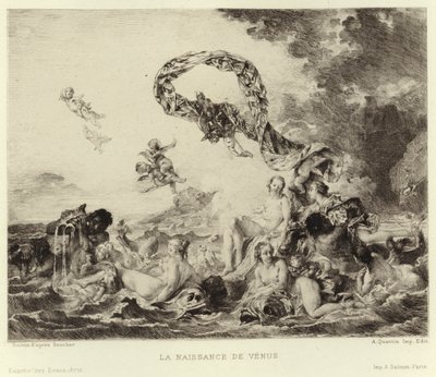 El Nacimiento de Venus de Francois (after) Boucher