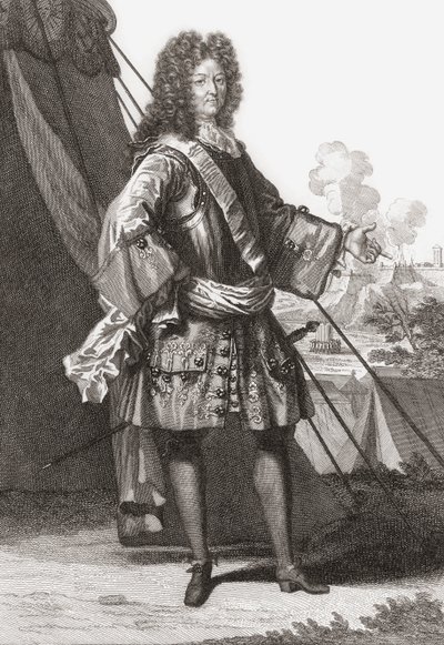 Luis XIV, Rey de Francia y Navarra. (imprimir) de Francois (after) Boucher
