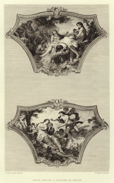 Motivo tomado de la historia de Psique de Francois (after) Boucher