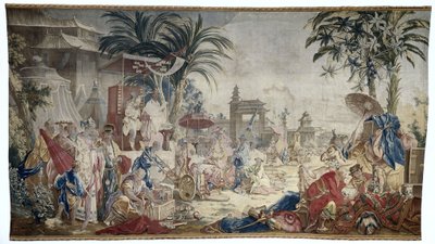 El mercado chino, Manufacture Royale de Beauvais de Francois (after) Boucher