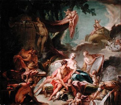 Los amores de los dioses: Marte y Venus de Francois (after) Boucher