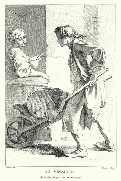 Vendedor de vinagre de Francois (after) Boucher