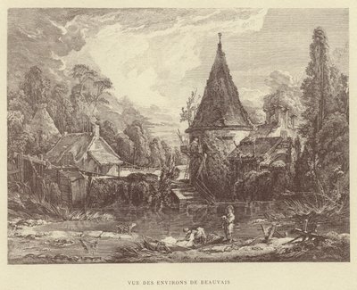 Vista de los Alrededores de Beauvais de Francois (after) Boucher