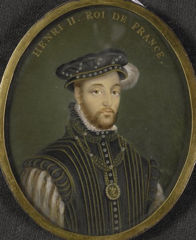 Retrato del Rey Enrique II de Francia (1519-1559) de Francois (after) Clouet