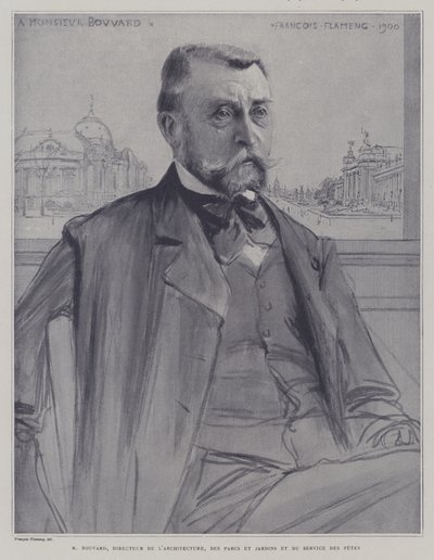 Joseph-Antoine Bouvard, arquitecto y administrador francés de Francois (after) Flameng