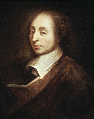 Retrato de Blaise Pascal de Francois (after) Quesnel