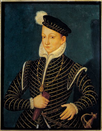 Retrato de Carlos IX, Rey de Francia de Francois (attr. to) Clouet