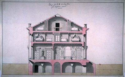 Sección del Pabellón del País de Francois (attr. to) Lefebure