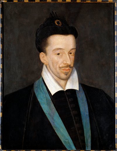 Retrato de Enrique III (1551-1589); representando al rey con el cordón azul de la Orden del Espíritu Santo que instituyó en 1578 de Francois (attr.to) Quesnel