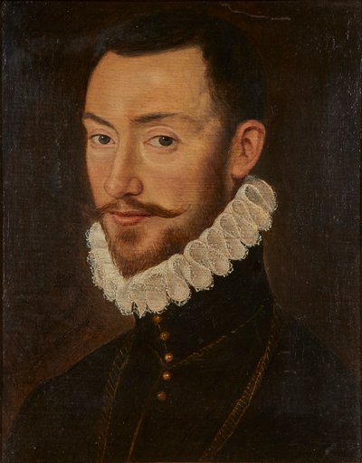 Retrato de un noble (óleo sobre tabla) de Francois (circle of) Clouet