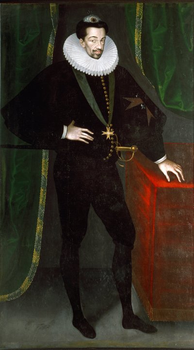 Retrato de Enrique III de Francia, alrededor de 1585 de Francois (circle of) Quesnel