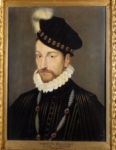 Retrato de Carlos IX (1550-1574), Rey de Francia de Francois (workshop of) Clouet