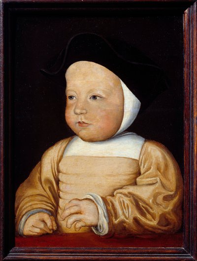 Retrato de Carlos de Francia, Señor de Angulema e hijo de Francisco I, a los 3 o 4 años de Francois (workshop of) Clouet