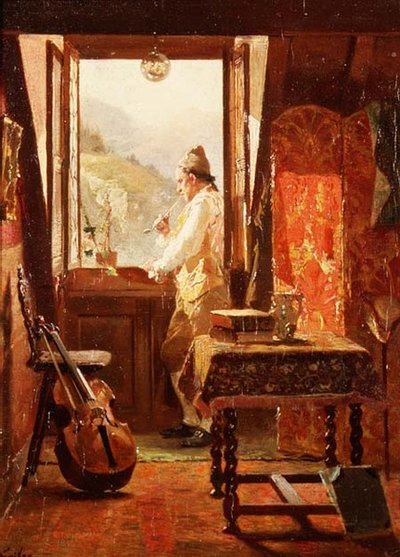 En la ventana de Francois Adolphe Grison