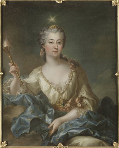 Retrato de Luisa Ulrica de Prusia (1720-1782), Reina de Suecia de Francois Adrien Grasognon Latinville