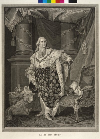 Rey de Francia Luis XVIII de Francois Anne David