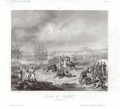 Combate de Saalfeld de Francois Augustin Desmoulins