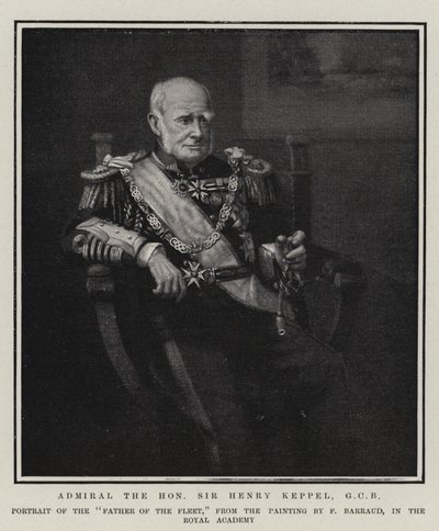 Almirante el Honorable Sir Henry Keppel, GCB de Francois Barraud