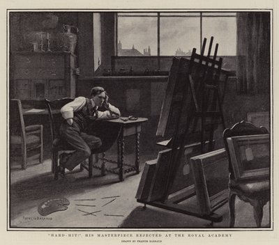 ¡Muy afectado! Su obra maestra rechazada en la Real Academia de Francois Barraud