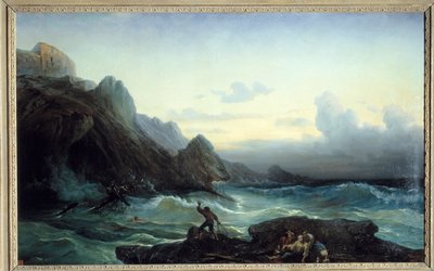Después de la tormenta. Pintura de François Pierre Barry de Francois Barry