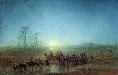 Caravana de beduinos, 1863 de Francois Barry