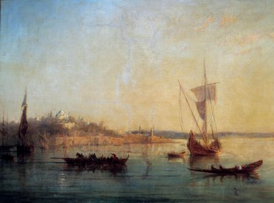Vista de Constantinopla desde la entrada del Bósforo de Francois Barry