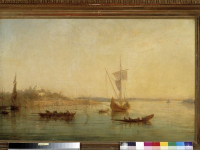 Vista de la entrada del Bósforo en Constantinopla de Francois Barry