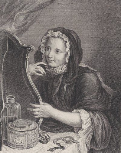 La viuda coqueta, 1724 de Francois Bernard Lepicie